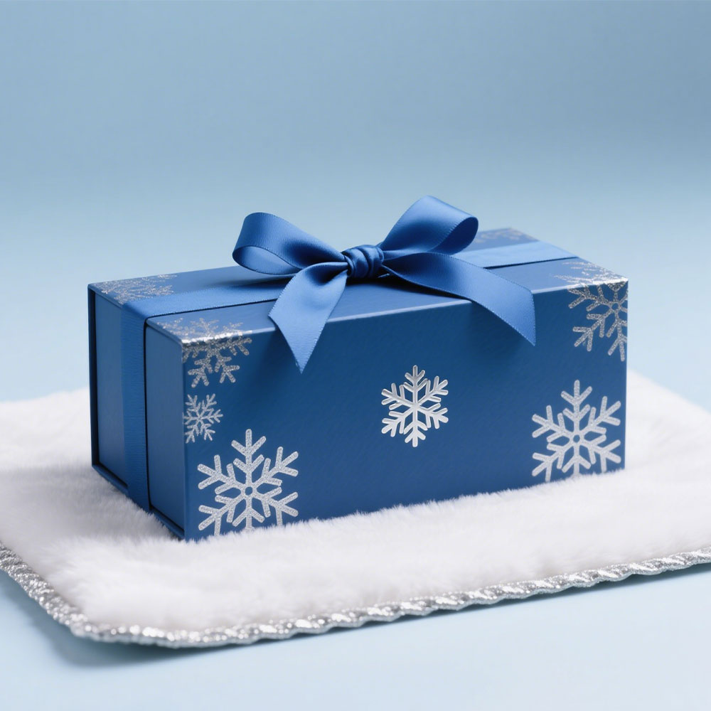 Frosted Blue Gift Box